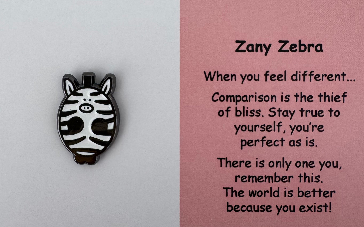 Zany Zebra Pin