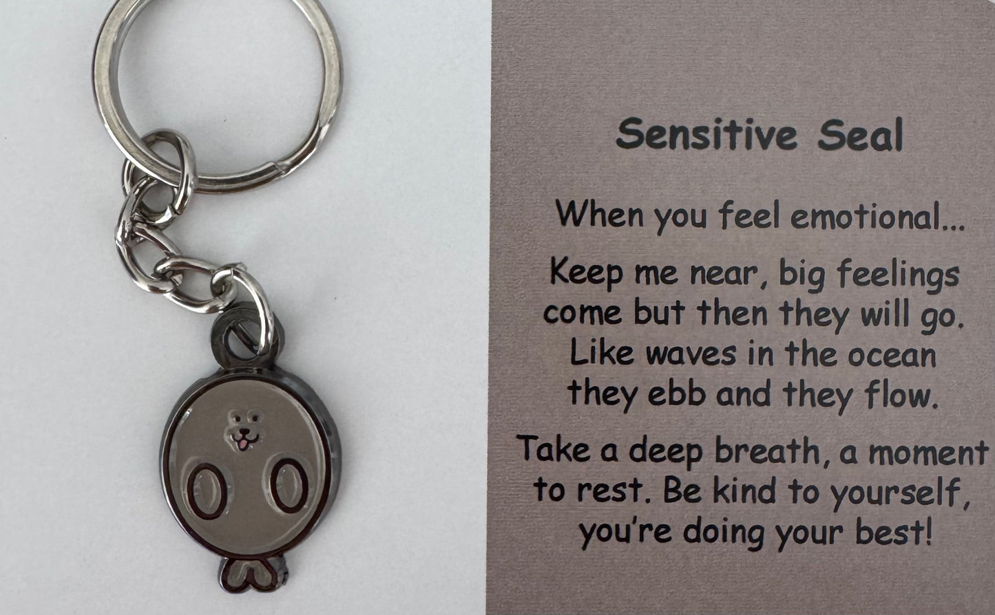 Sensitive Seal Keychain