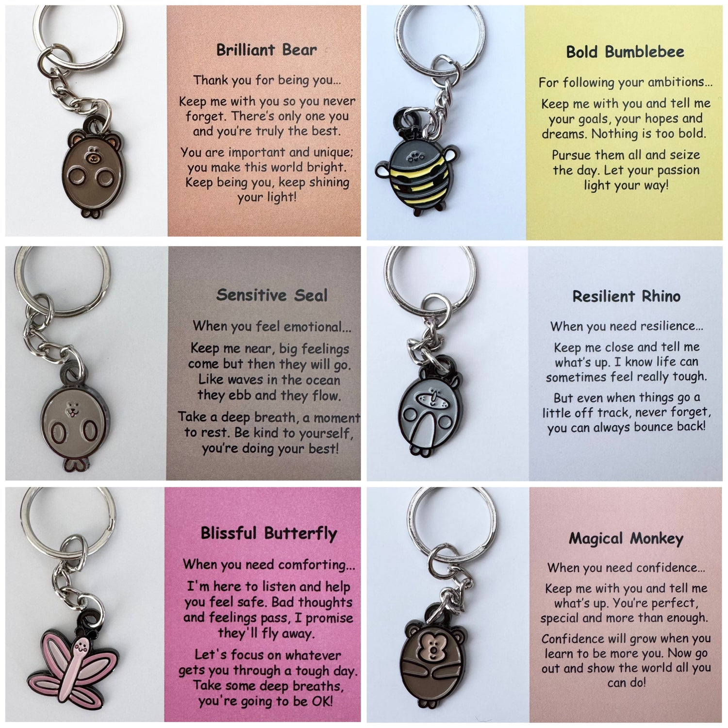 Keychains Landscape Card Format