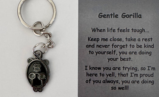 Gentle Gorilla Keychain