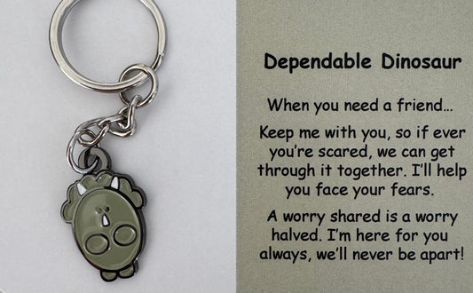 Dependable Dinosaur Keychain