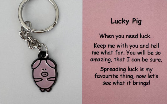 Lucky Pig Keychain