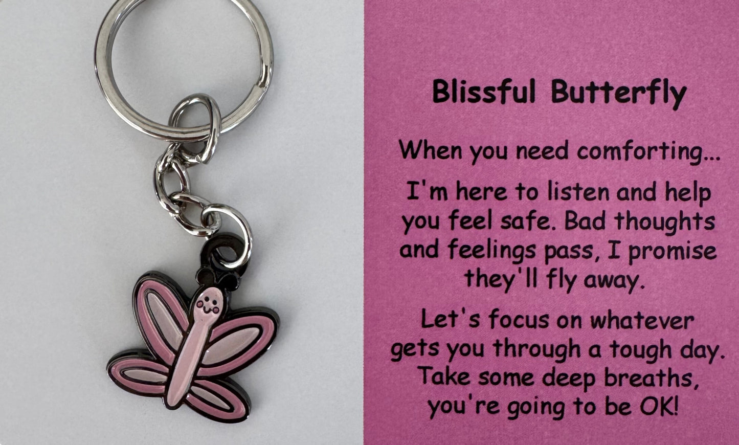 Blissful Butterfly Keychain