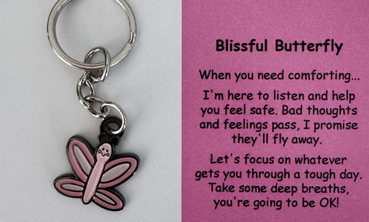 Blissful Butterfly Keychain