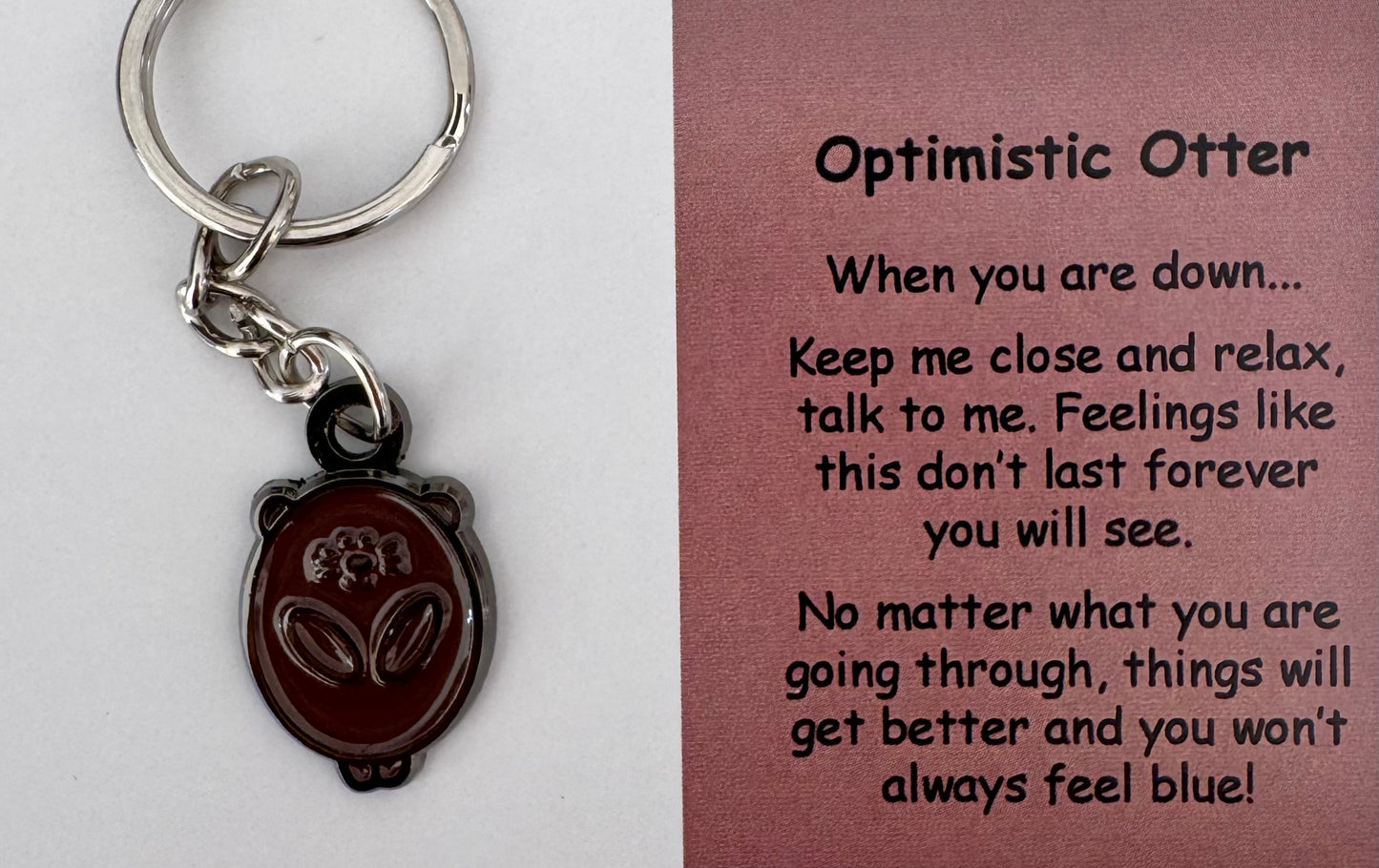 Optimistic Otter Keychain