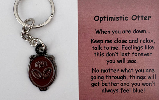 Optimistic Otter Keychain