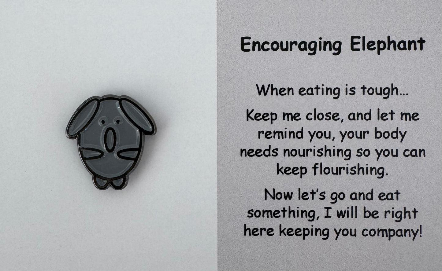 Encouraging Elephant Pin