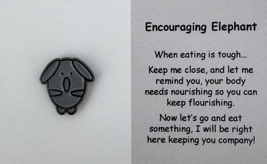Encouraging Elephant Pin