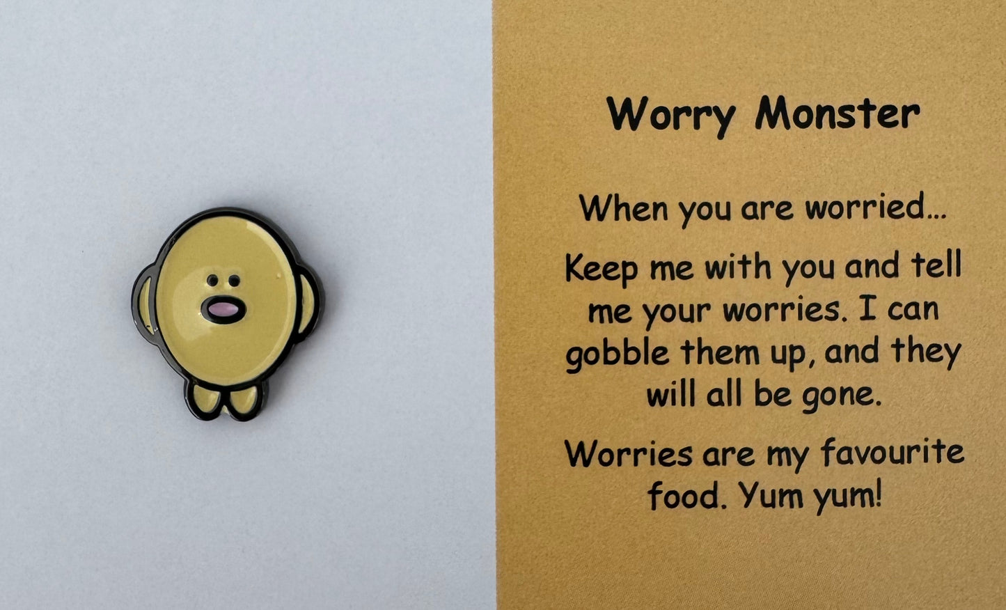Worry Monster Pin