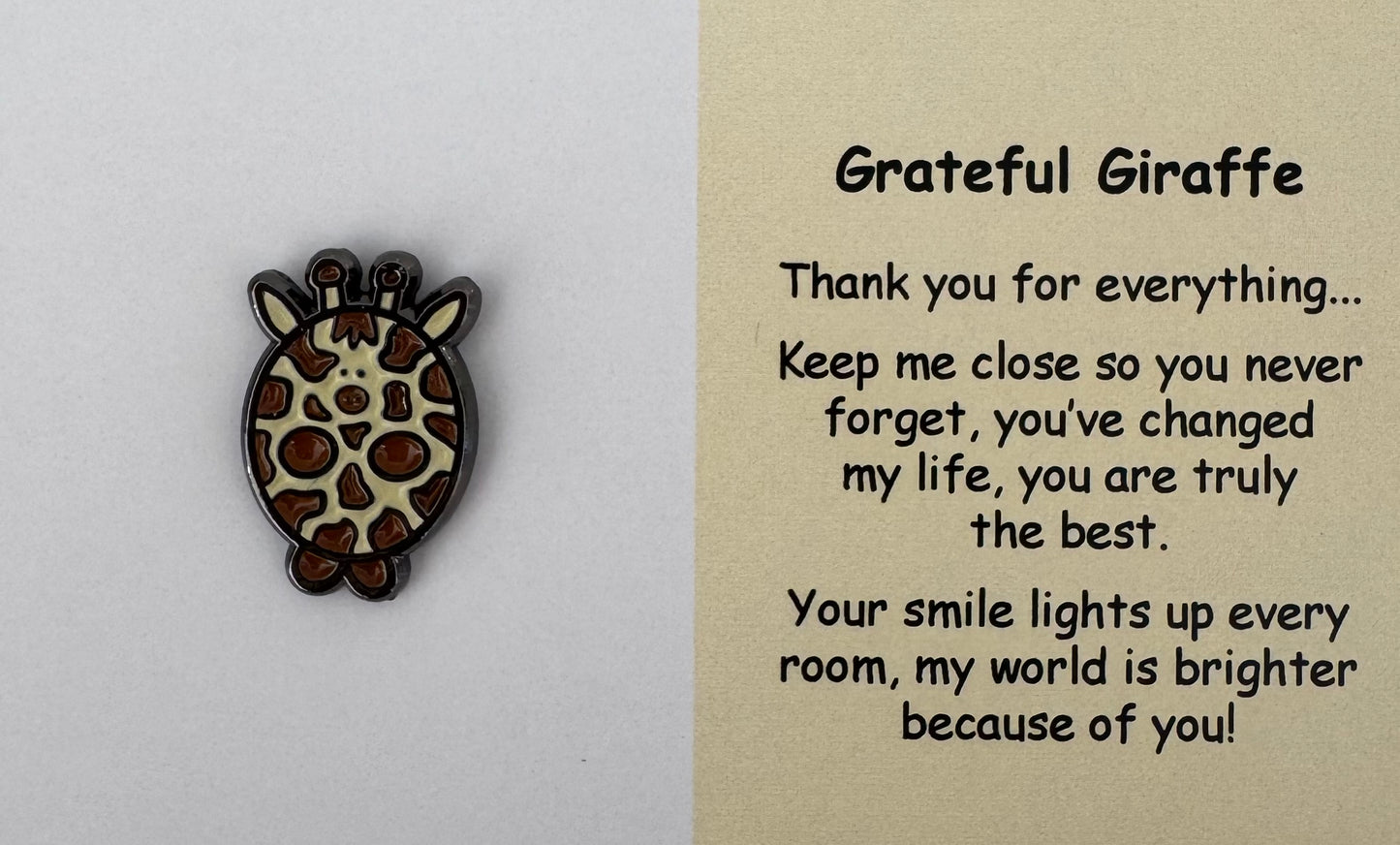 Grateful Giraffe Pin