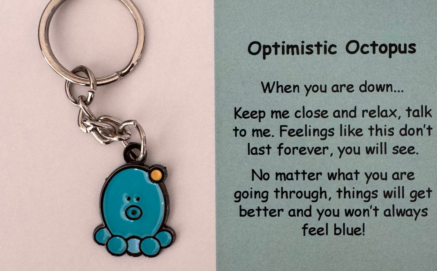 Optimistic Octopus Keychain