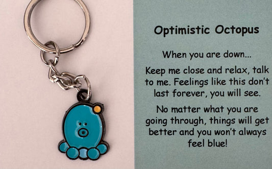 Optimistic Octopus Keychain