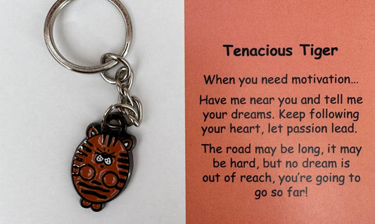Tenacious Tiger Keychain