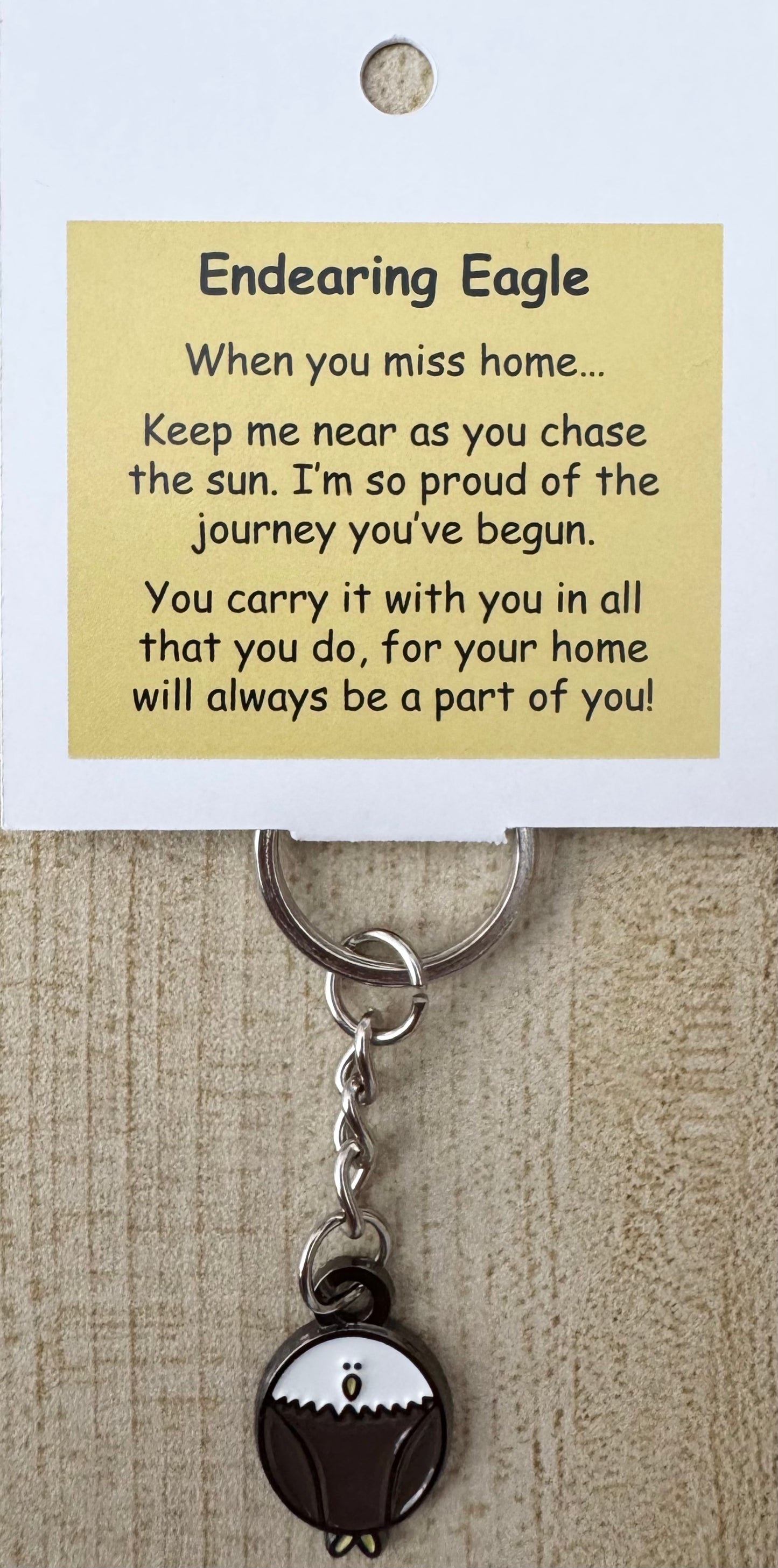 Endearing Eagle Keychain For Hook Display
