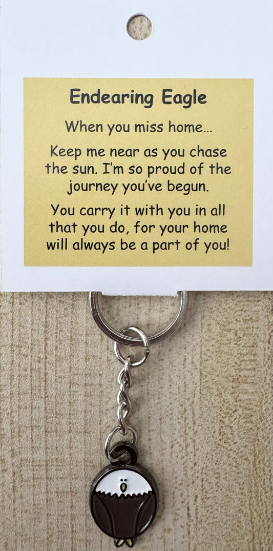Endearing Eagle Keychain For Hook Display