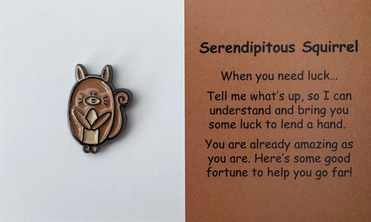 Serendipitous Squirrel Pin