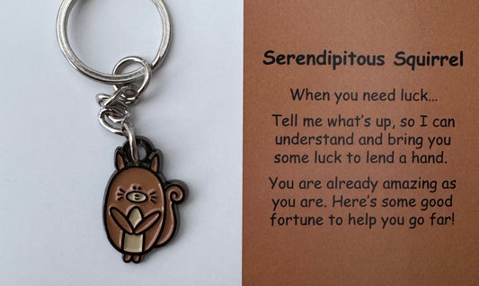 Serendipitous Squirrel Keychain