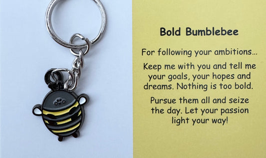 Bold Bumblebee Keychain