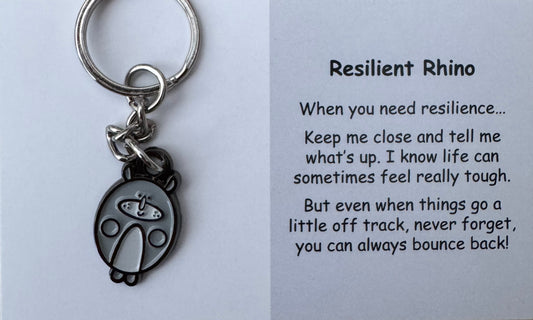 Resilient Rhino Keychain