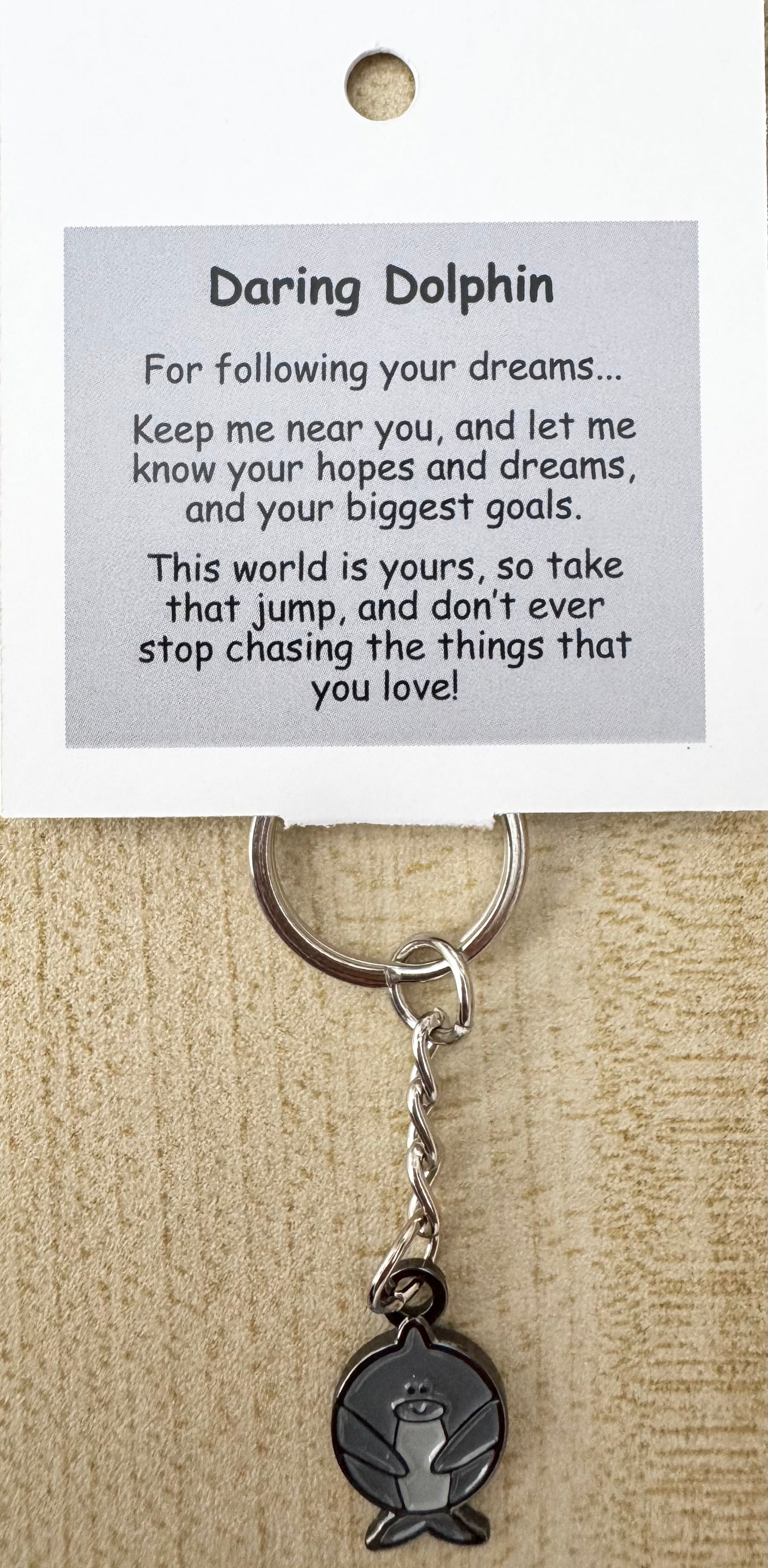 Daring Dolphin Keychain For Hook Display