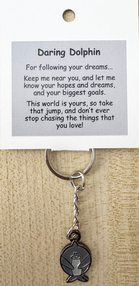 Daring Dolphin Keychain For Hook Display