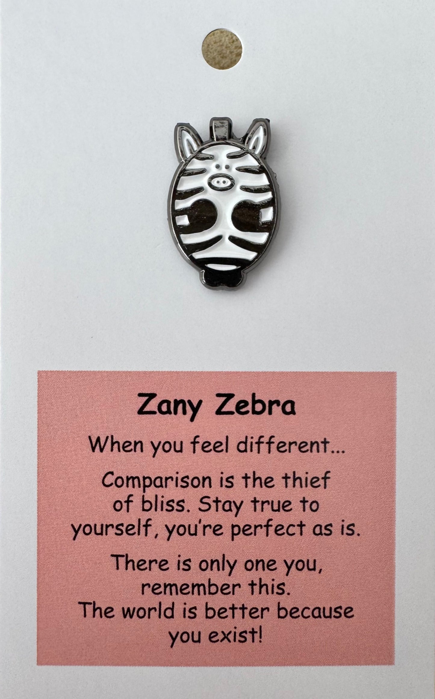 Zany Zebra For Hook Display
