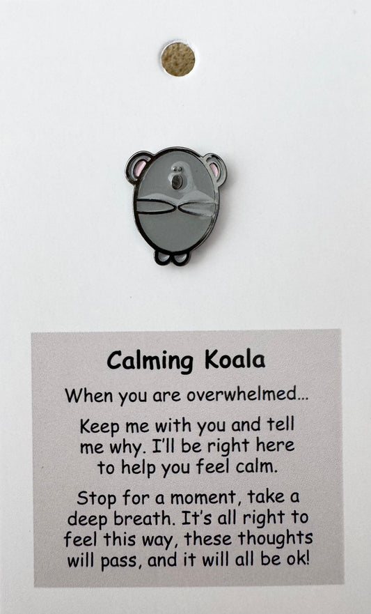 Calming Koala Pin For Hook Display