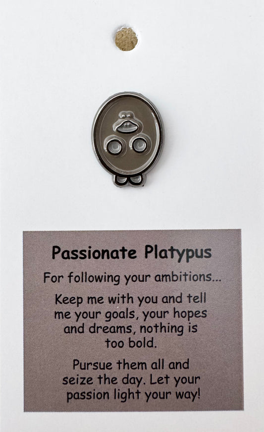 Passionate Platypus Pin For Hook Display