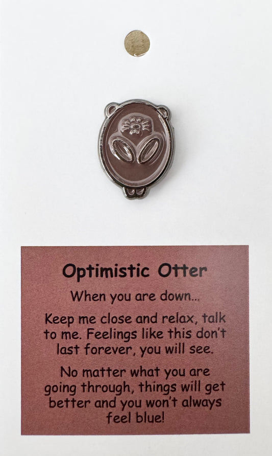 Optimistic Otter Pin For Hook Display