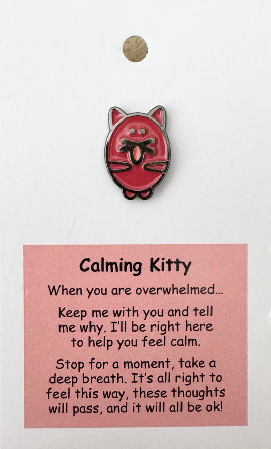 Calming Kitty Pin For Hook Display