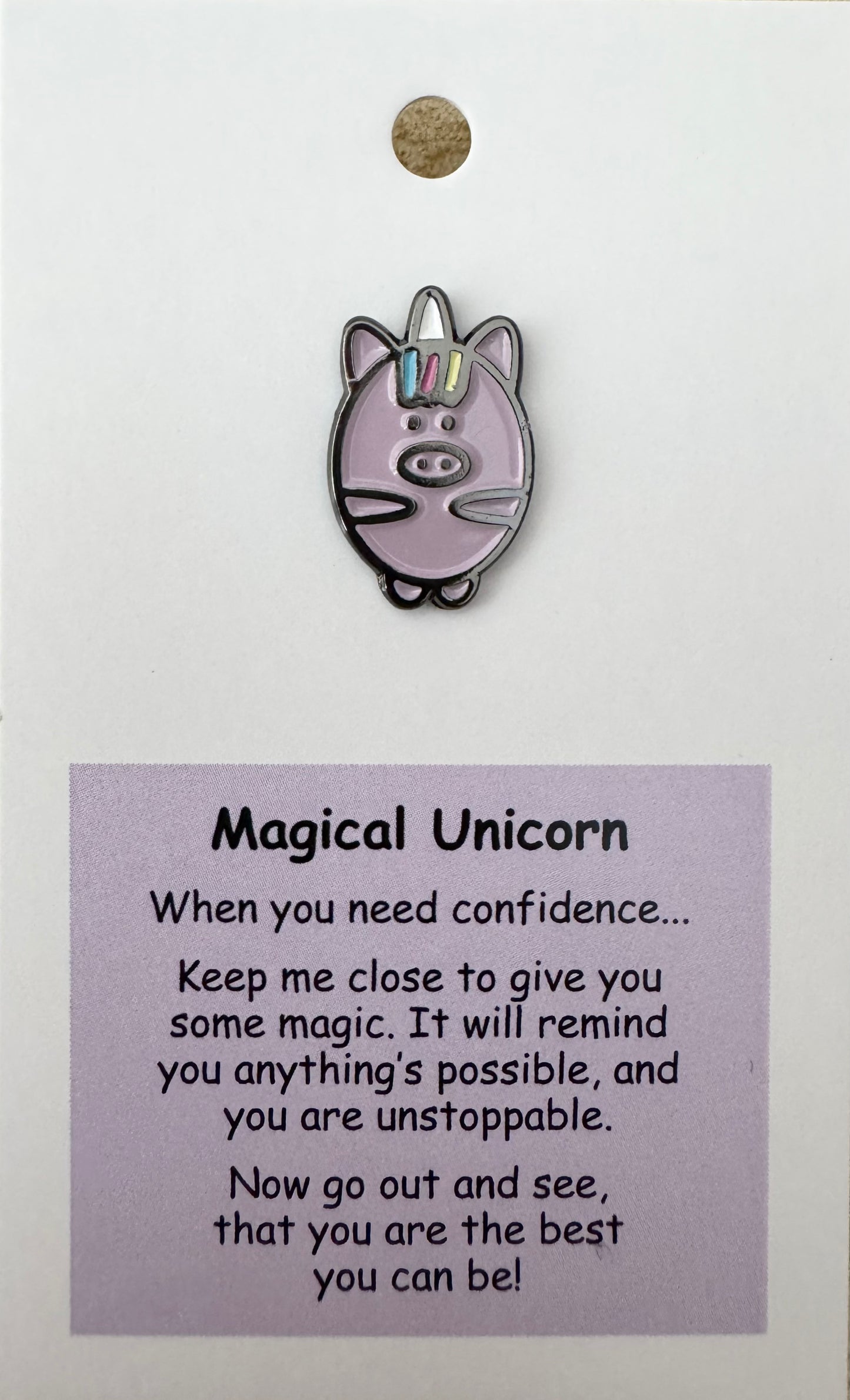 Magical Unicorn Pin For Hook Display