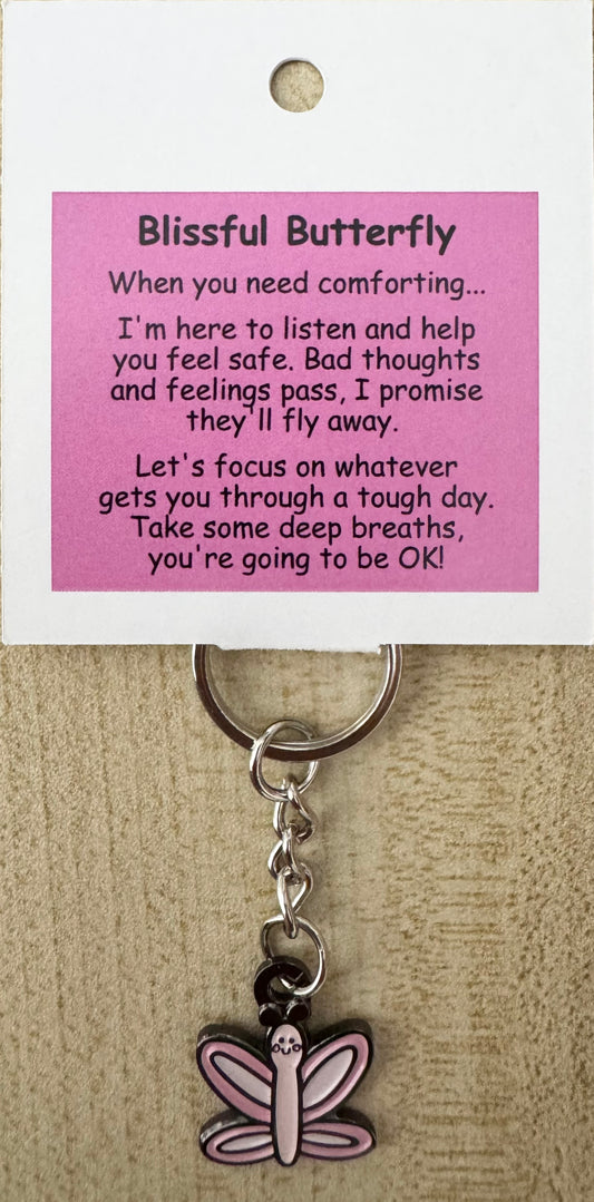 Blissful Butterfly Keychain For Hook Display